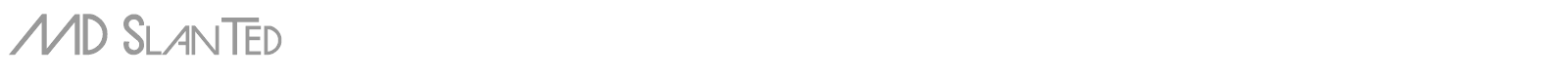 MD Slanted font preview